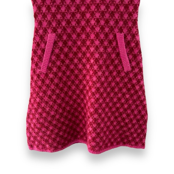 Zara Pink Plaid Sleeveless Scoop Neck Wool Blend Sweater Dress Size M Clueless - Picture 5 of 11